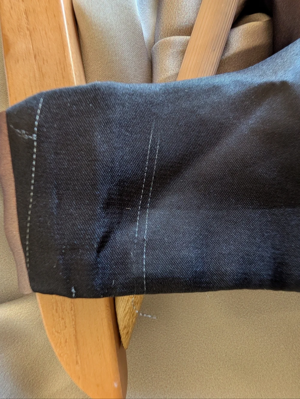 12th Tribe Dolce Ombre Cowl Neck Maxi Dress - Mocha to Taupe Gradient - Picture 8 of 9